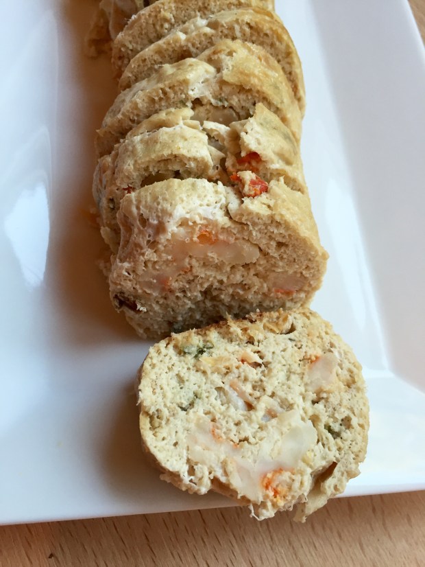 Liboké Ya MBika or MBika cakes with shrimp and smoked fish