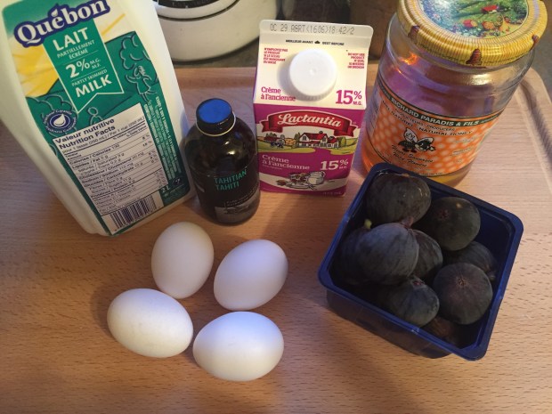 Fig and Vanilla Ice cream