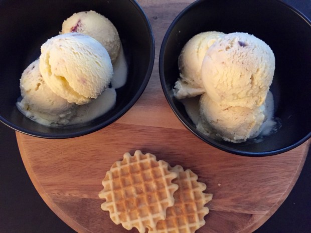 Fig and Vanilla Ice cream