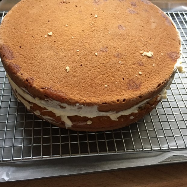 Hazelnut cake with chocolate ganache