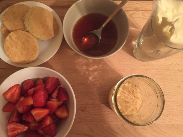 Strawberry Fraisier Trifles
