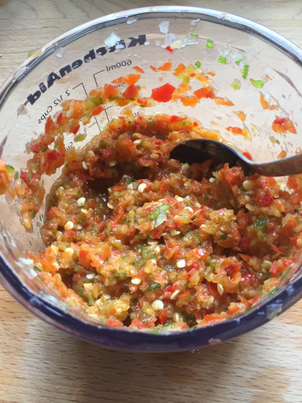 Rita’s Onion purée and Long hot chili paste