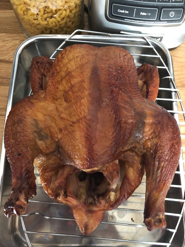 Homemade smoked chicken